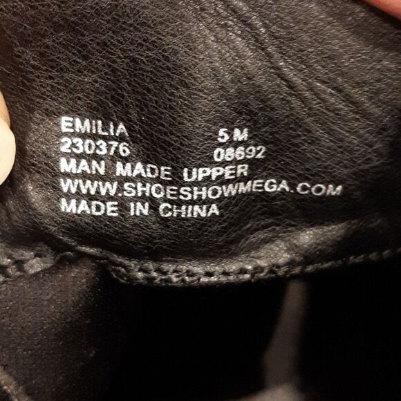 ILIA Black Combat Boots with Ankle Height and Sturdy Sole - Picture 6 of 8